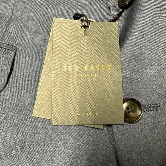 Ted Baker NWT Endurance Jarrow CT Navy Men's Size 42L Blazer 100% Wool 2 Button